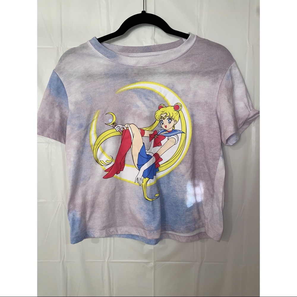 Sailor Moon Cropped Anime Girl Shirt
